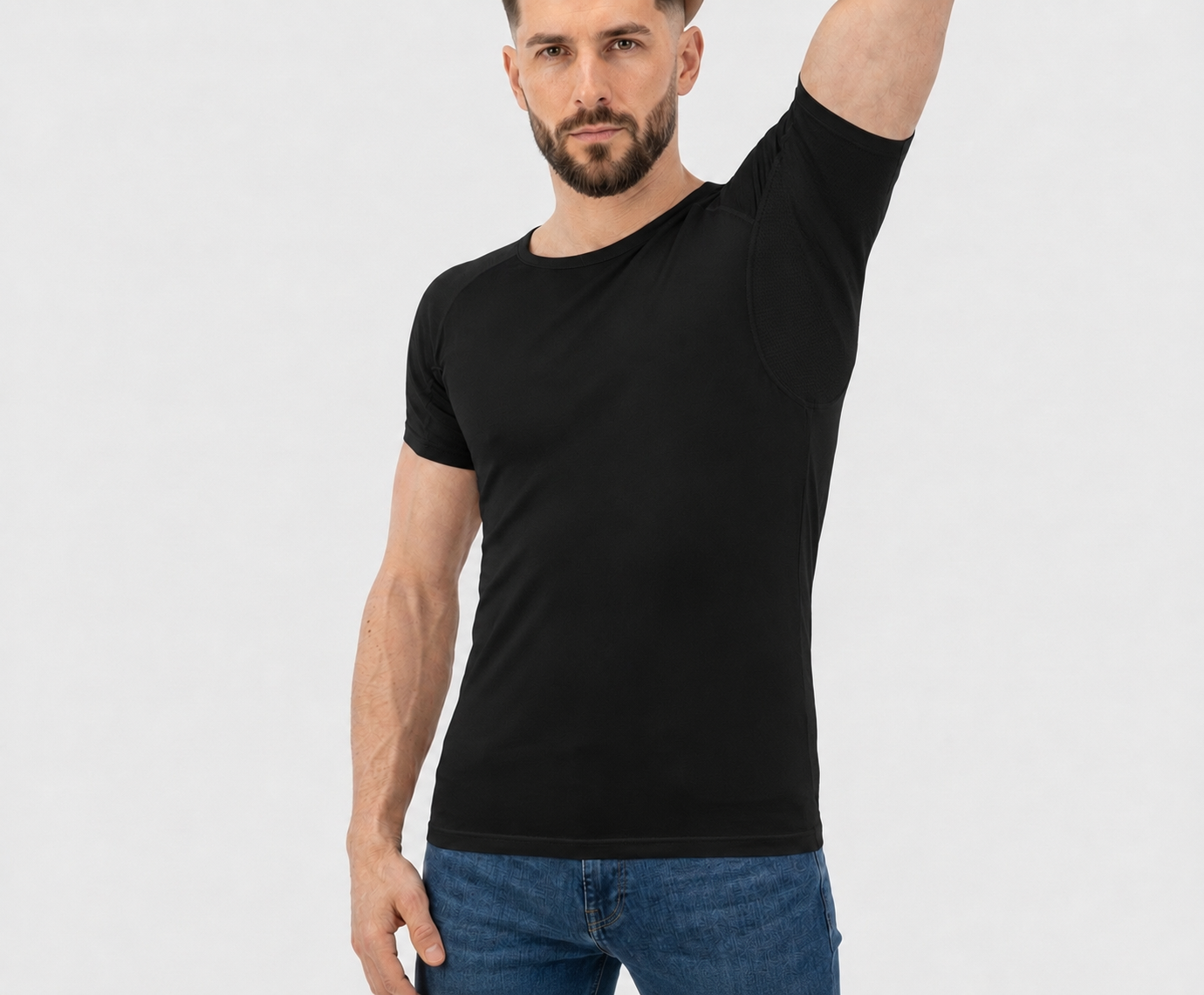 Tee-shirt Homme Respirant - Noir